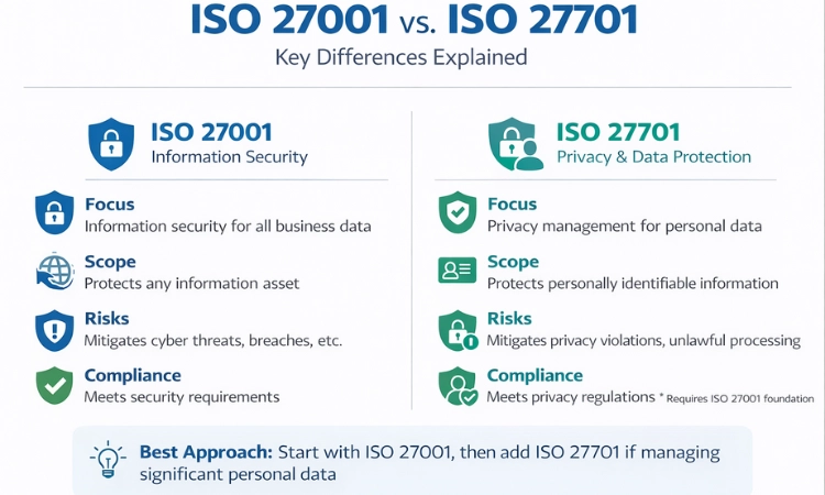ISO 27001 vs ISO 27701