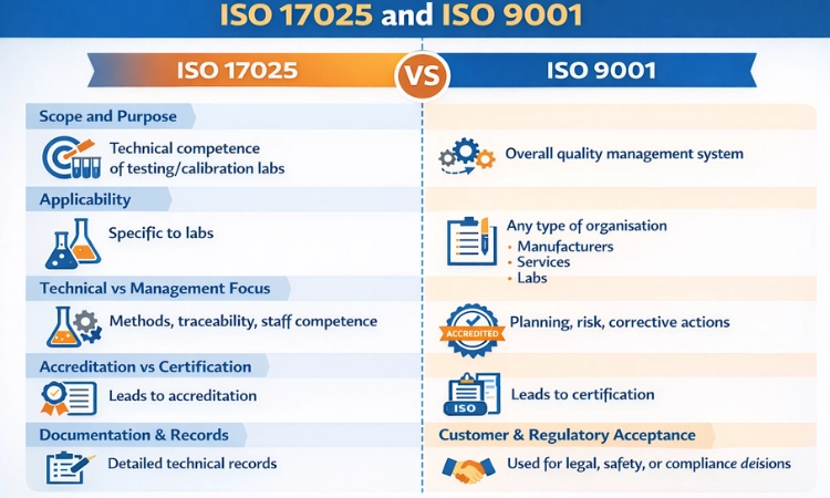 ISO 17025 and ISO 9001